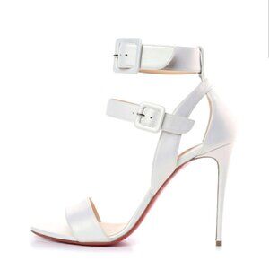 Christian Louboutin Nappa Multipot Sandal Ankle Strap Open Toe EUR 37.5/US 7.5